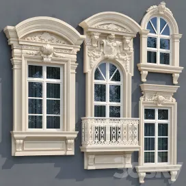 Windows in the style of modern classic